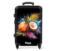 NoBoringSuitcases.com Valigia, Valigia Grande, Trolley Medio, Serratura TSA, Valigie, Valigia Media Rigida, Valigia Grande Leggera, Valigie, Valigia Grande 23 kg (67cm - 72L) (Noce di cocco - Marrone)