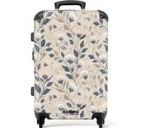 NoBoringSuitcases© Trolley Medio Rigido Valigia Media Da Viaggio Aereo | 67x43x25 cm - Leggera Ruote Valigie Stiva M Suitcase Luggage Trolly Light Botanico - Classico - Colorato