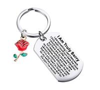 NOBRAND Myospark - Portachiavi con scritta in lingua inglese "Apology" "I am Truly Sorry", idea regalo per scusarsi perdonami, Mi dispiace davvero Dkc, 0.78INCHES