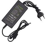 Nobsound Adattatore di alimentazione 12V 5A, AC 100-240V a DC 12 Volt 5 Amp 60W Alimentazione per amplificatore/strisce LED/DVR NVR Sistema di telecamere di sicurezza - Euro Plug (5.5×2.5mm)