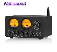 Nobsound EQ5 PRO Mini Preamplificatore EQ a 5 bande Equalizzatore stereo Bluetooth Processore audio da scrivania con VU Meter