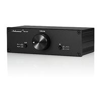 Nobsound Mini preamplificatore passivo completamente bilanciato/single-end; pre-amplificatore Hi-Fi; controller del volume XLR/RCA per altoparlanti monitor attivi (nero)