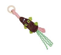 Noby 80266 - Ratón de peluche elástico con anillo de madera, 24 g