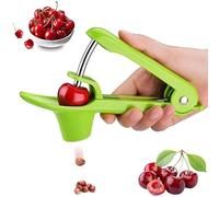 Nocciolatore per ciliegie, in acciaio inox, portatile, paraspruzzi e facile da usare, per frutta, prugne, olive, ciliegie, verde