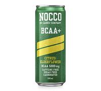 NOCCO (No Carbs Company) BCAA (senza caffeina) - Fiori di Sambuco e Agrumi (24 x 330 ml)