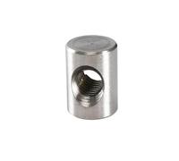 Noce di botte, Dado for inserto for martello for mobili incorporato M4 M5 M6 Barile cilindrico Filettatura metrica Lavorazione del legno Dadi di centraggio in acciaio inossidabile(M4x30 (5Pcs))