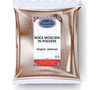 Noce Moscata Macinata ed Essiccata al Sole - Busta da 100 gr | Gluten Free Vegan | Spezia Esotica Cruda 100% Naturale - Noce Moscata in Polvere dal Gusto Dolce (Noce Moscata Macinata)