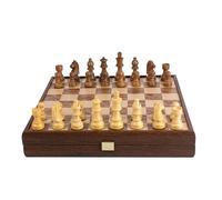 Noce Radica Scacchi 35x35cm Con Staunton Pezzi Degli Scacchi MANOPOULOS