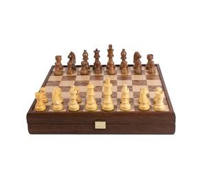 Noce Radica Scacchi 35x35cm Con Staunton Pezzi Degli Scacchi MANOPOULOS