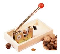Noce Schiaccianoci Cracker Di Conchiglie Apri Di Macadamia, Shelling Machine Manico In Metallo Resistente E Organizzatore In Legno Per Nocciole, Noci Del Brasile, Mandorle, Noci Pecan, Noci