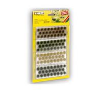 NOCH® 104 ciuffi di erba multiuso decorazione erba, colori verde, marrone e giallo per diverse scartamenti
