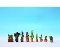 Noch 14012 - Pre-verniciato Piante IN Pentole Scena Articolo 1/87th H0/00 Scala