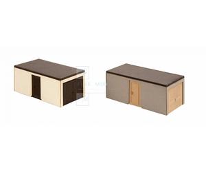 NOCH 14319 - Set 2 garage prefabbricati kit di montaggio in taglio laser. Scala