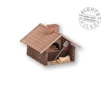 Noch 14335 - H0 1:87 - forno a legna da campagna - in kit di montaggio laser cu