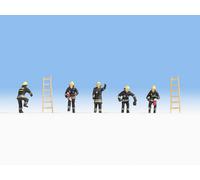 Noch 15021 Set Di Figure Vigili Del Fuoco Dipinte 1/87 H0 2nd Post