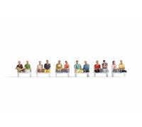 Noch Figure Passeggeri Seduti 15250 - Confezione 12 pz - Scala 1:87 - Panchine non incluse
