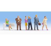 Noch 15574 - 6 Figure Persone Per Telefoni Cellulari Preverniciate HO 1:87