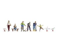 NOCH 15629 1/87 HO Personaggi Lotto 9 Figurine Fattori E Oche H0