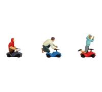 NOCH Bobby-Car-Corsa, Figurine Per Modellismo, Set Con 3 Figurine