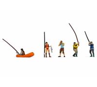 15891 Noch HO Personaggi pescatori vari con barchetta scala 1:87
