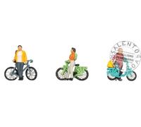 Noch 15896 - scala H0 1:87 - persone con bicicletta da città