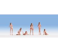 Noch 15958 1/87 Ho Personaggi Lotto 6 Statuette Modelli Nudi Donna Sexy H0