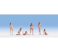 Noch 15958 - 6 X Pre-verniciato Nude Artisti Modelli 1/87th = H0/00 Scala - 2nd