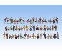 NOCH 16070 Scala HO Set assortito 60 personaggi in piedi e seduti
