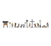 16210 Noch HO Set personaggi e accessori vari in montagna come foto scala 1:87