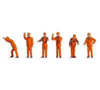 Noch 18011 6 Figure Dipinte Operai Ferroviari Shunters H0/00 HO