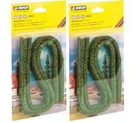 NOCH 21512 - Siepi per modellismo, 15 x 8 mm, Verde Chiaro (Confezione da 2)