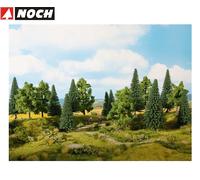 NOCH 24621 foresta mista, 10 - 14 cm di altezza (16 pezzi) - NUOVO +...