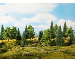 NOCH 24622 Alberi assortiti per bosco misto pz. 6 - Altezza media cm. 14-18