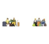 NOCH 36213 N I viaggiatori seduti Modello pronto, già assemblato, Modello in pl