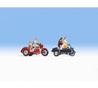 NOCH 36905 Scala Tt Motociclisti Figure Modellino Ferrovia