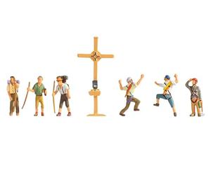 Noch - 45874 - Model Railway - Figurine - Escursionisti con Croce