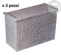 NOCH 58305 set di due basi in pietra per segnale linea ferroviaria in scala 1:87