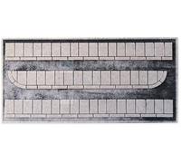 NOCH Marciapiede strutturale "lastre di cemento", modello marciapiede 86,2 cm di lunghezza per scartamento H0, ideale per diorami e modelli