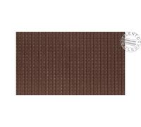 NOCH 60351 - Tetto in tegole rosse scure, flessibile effetto 3d. Scala H0 1:87 2