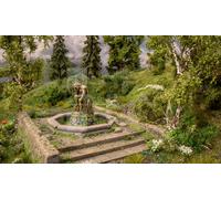 NOCH 60760 - Fontana abbandonata, con 2 alberi inclusi. Scala H0 1:87