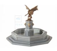 Noch Fontana da città 66455 – con Valchiria, colorata a mano – scala H0 1:87 – alta 7,5 cm
