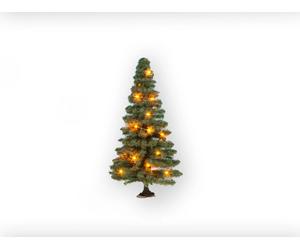 NOCH Albero Di Natale Illuminato, Con 30 LED, Alto 12 Cm Per Modellismo