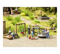 Noch Attrezzi da Gioco, con giostra, Altalena e Altalena per modellismo, 3 Pezzi per corsia H0