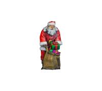 NOCH® Babbo Natale in stampa 3D, figura in plastica verticale 1:87 (H0) adatta per paesaggi invernali e natalizi