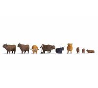 NOCH 15728 - Set 9 bovini da montagna. Scala H0 1:87