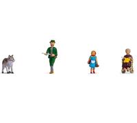 Noch Cappuccetto Rosso e Il malvagio Lupo fiaba, Personaggi per Diorama, Modello H0