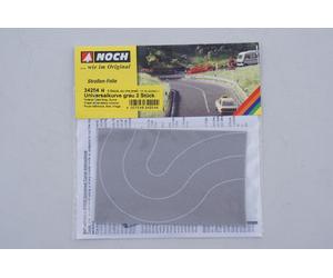 Noch Fondo stradale grigio curvo 40mm (2 pz) N 34204 modellismo