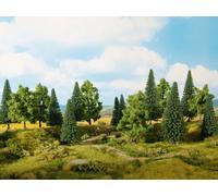 NOCH Foresta Mista, 6 Alberi Dipinti A Mano, Alti 14 - 18 Cm, Per Le Misure 0