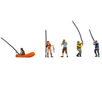 15891 Noch HO Personaggi pescatori vari con barchetta scala 1:87