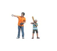 NOCH H0 Personaggi baseball, per modellismo a scartamento H0, ideali per mondi in miniatura e scene sportive